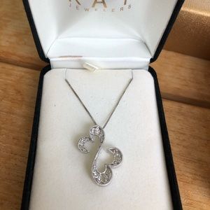 Diamond Open Heart Necklace